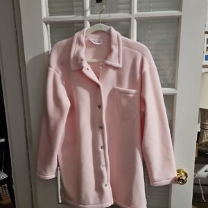 Talbots Women's Pink Fleece Jacket. Sz XL